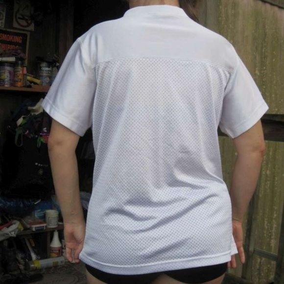 Varsity Spirit Fashions M Seabrook 08 White & Maroon Team Jersey Shirt Polyester - Picture 3 of 7